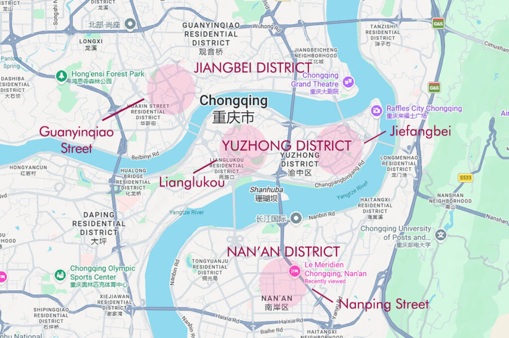 Chongqing Neighborhood Map