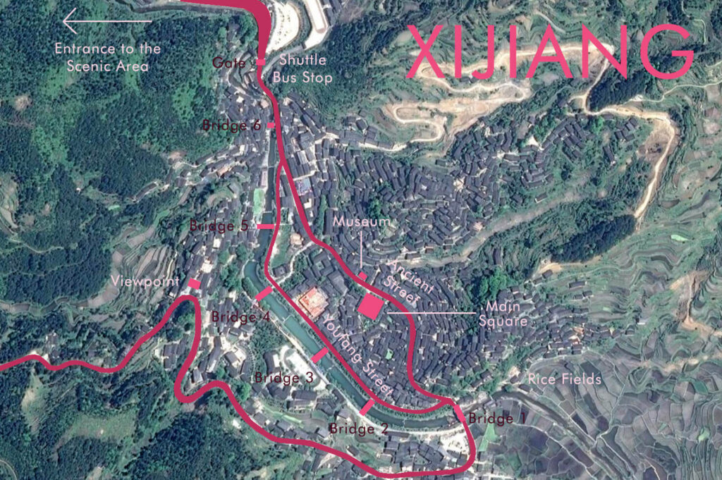 Xijiang Miao Village Map
