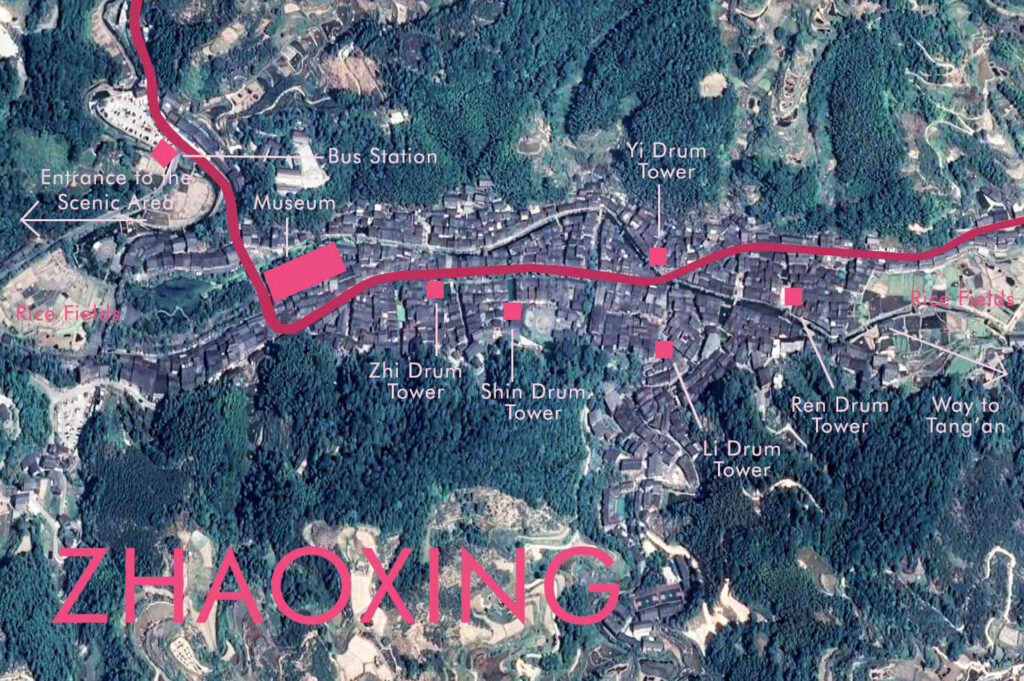 Zhaoxing Dong Village Map