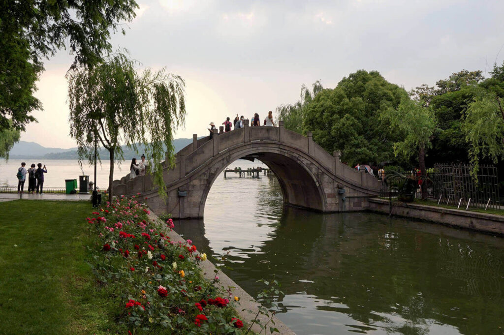 Small bridge next to the West Lake